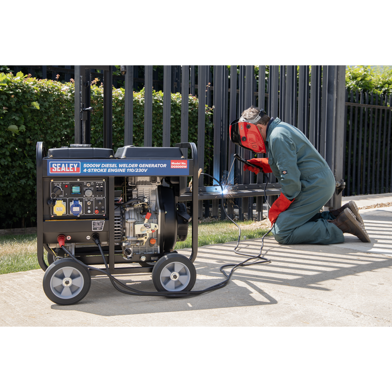 Sealey DG5000W 5000W Diesel Welder Generator 4-Stroke Engine 110/230V - additional view 7