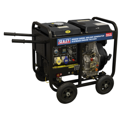 Sealey DG5000W 5000W Diesel Welder Generator 4-Stroke Engine 110/230V