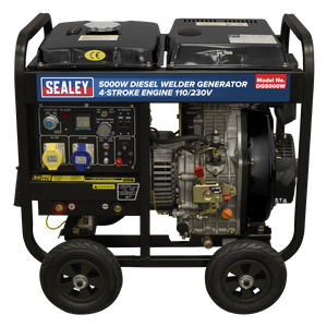 Sealey DG5000W 5000W Diesel Welder Generator 4-Stroke Engine 110/230V - additional view 3