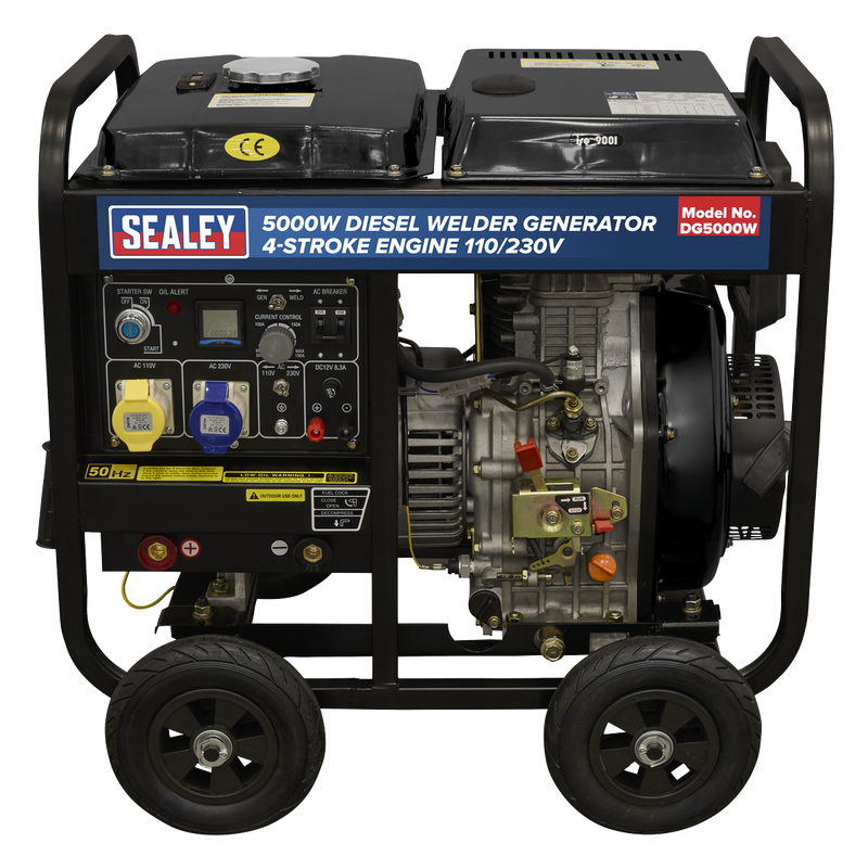 Sealey DG5000W 5000W Diesel Welder Generator 4-Stroke Engine 110/230V - additional view 3