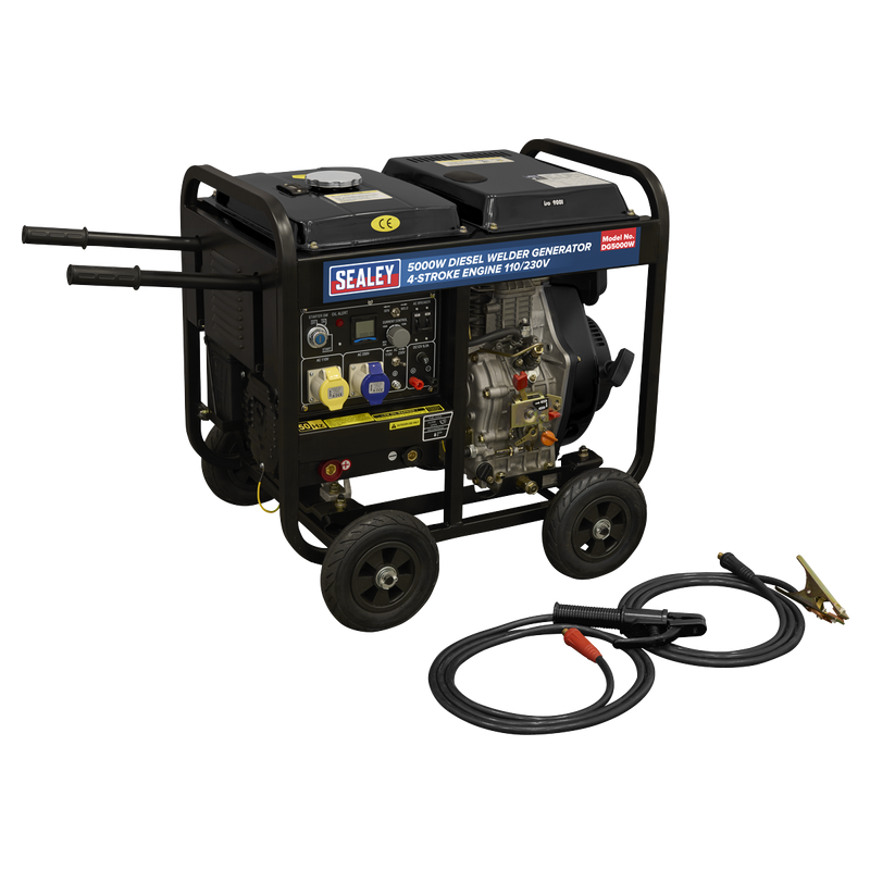 Sealey DG5000W 5000W Diesel Welder Generator 4-Stroke Engine 110/230V - additional view 4