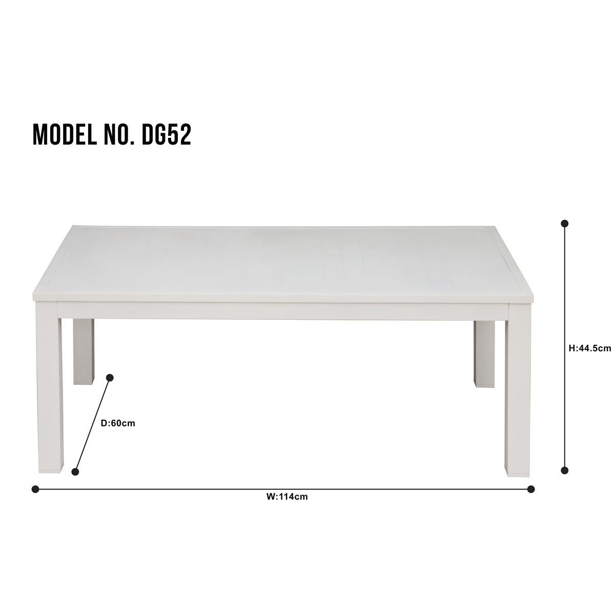 Dellonda DG52 Kyoto Aluminium Outdoor Sofa & Coffee Table Set 4pc - additional view 9
