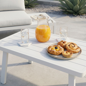 Dellonda DG53 Kyoto Aluminium Outdoor Corner Sofa & Coffee Table Set 3pc - additional view 11