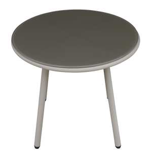 Dellonda DG55 Como Steel Bistro Set with Tempered Glass Tabletop 3pc - additional view 6