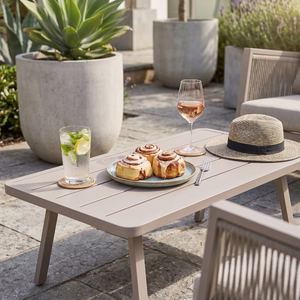 Dellonda DG56 Fusion Aluminium Outdoor Sofa, Arm Chairs & Coffee Table Set 4pc - additional view 14