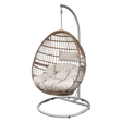 Dellonda DG60 Single Swinging Egg Chair with Cushion