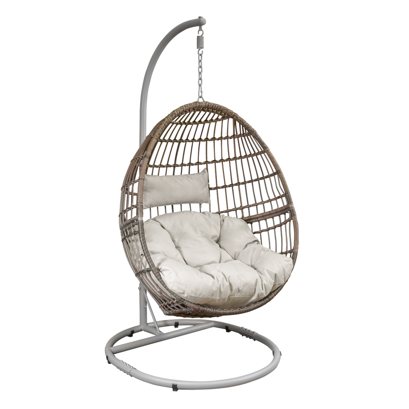 Dellonda DG60 Single Swinging Egg Chair with Cushion - additional view 2