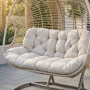 Dellonda DG61 Double Swinging Egg Chair with Cushion - additional view 3