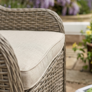 Dellonda DG64 Chester Rattan Wicker Outdoor Garden Dining Chairs 2pc - additional view 9
