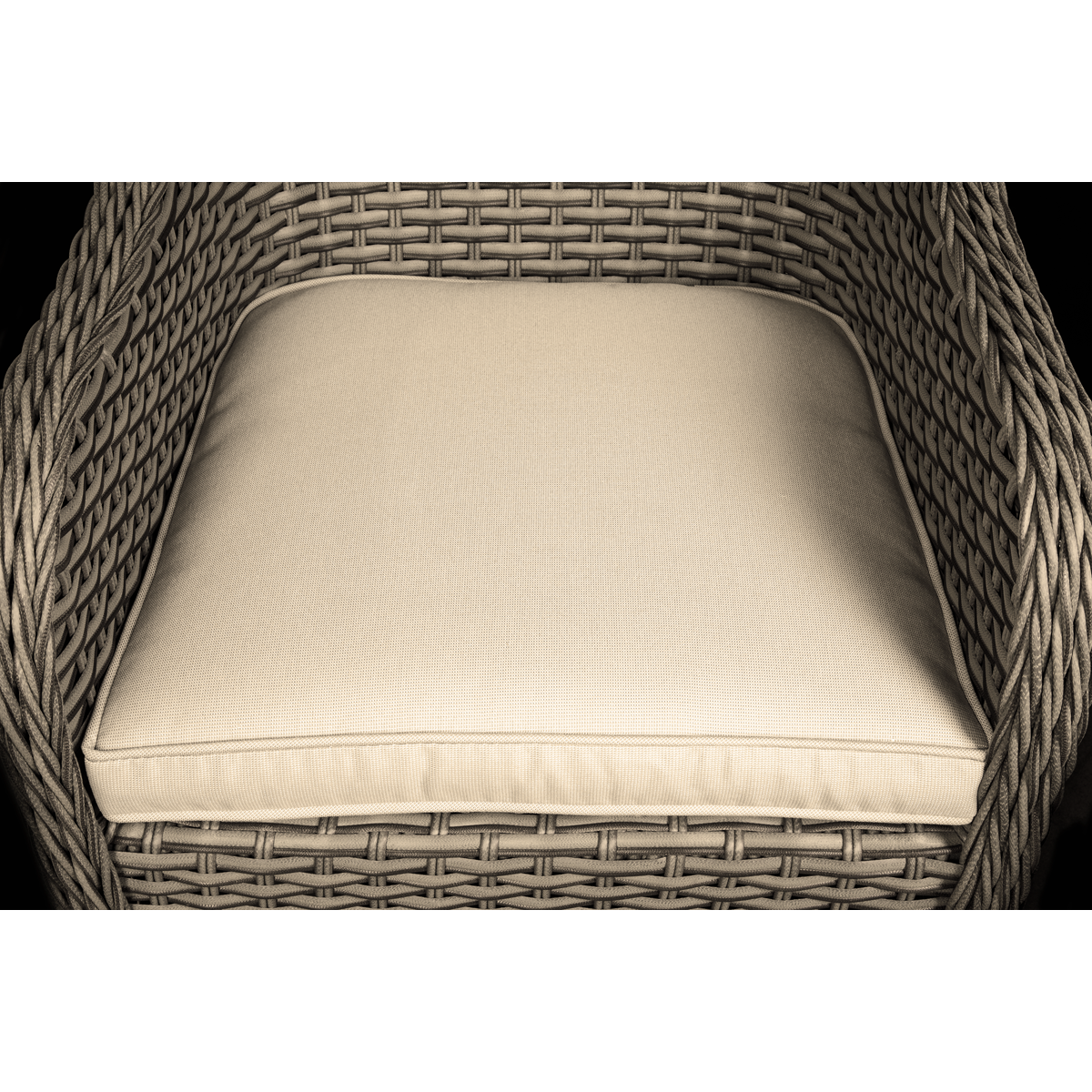 Dellonda DG64 Chester Rattan Wicker Outdoor Garden Dining Chairs 2pc - additional view 3