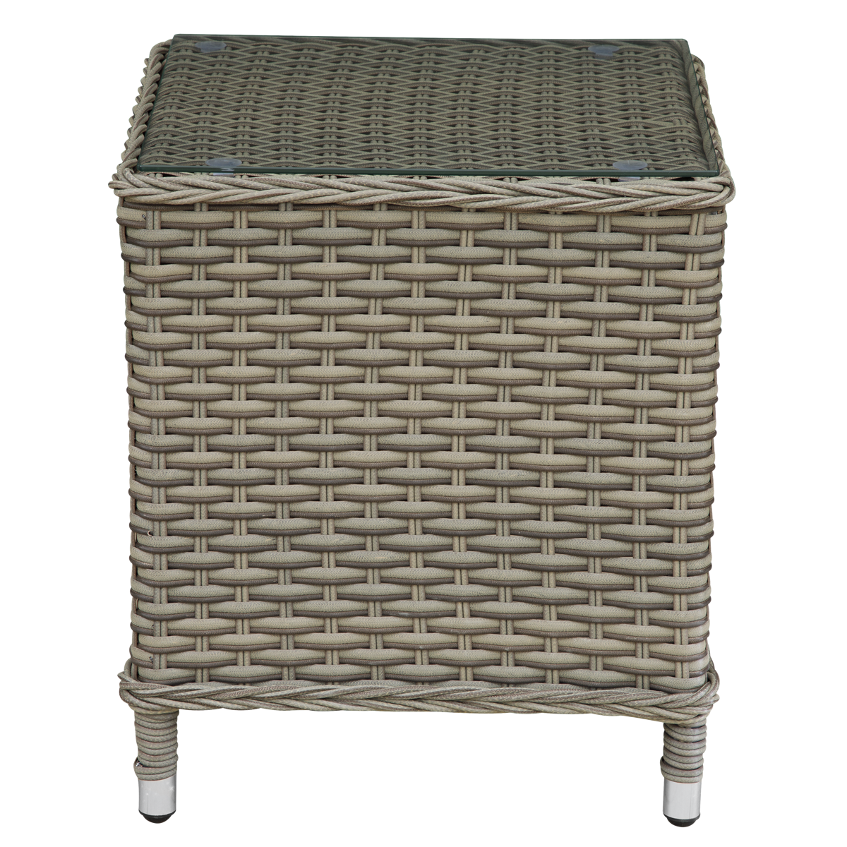 Dellonda DG68 Chester Rattan Wicker Outdoor Recliner Loungers & Table Set 5pc - additional view 2