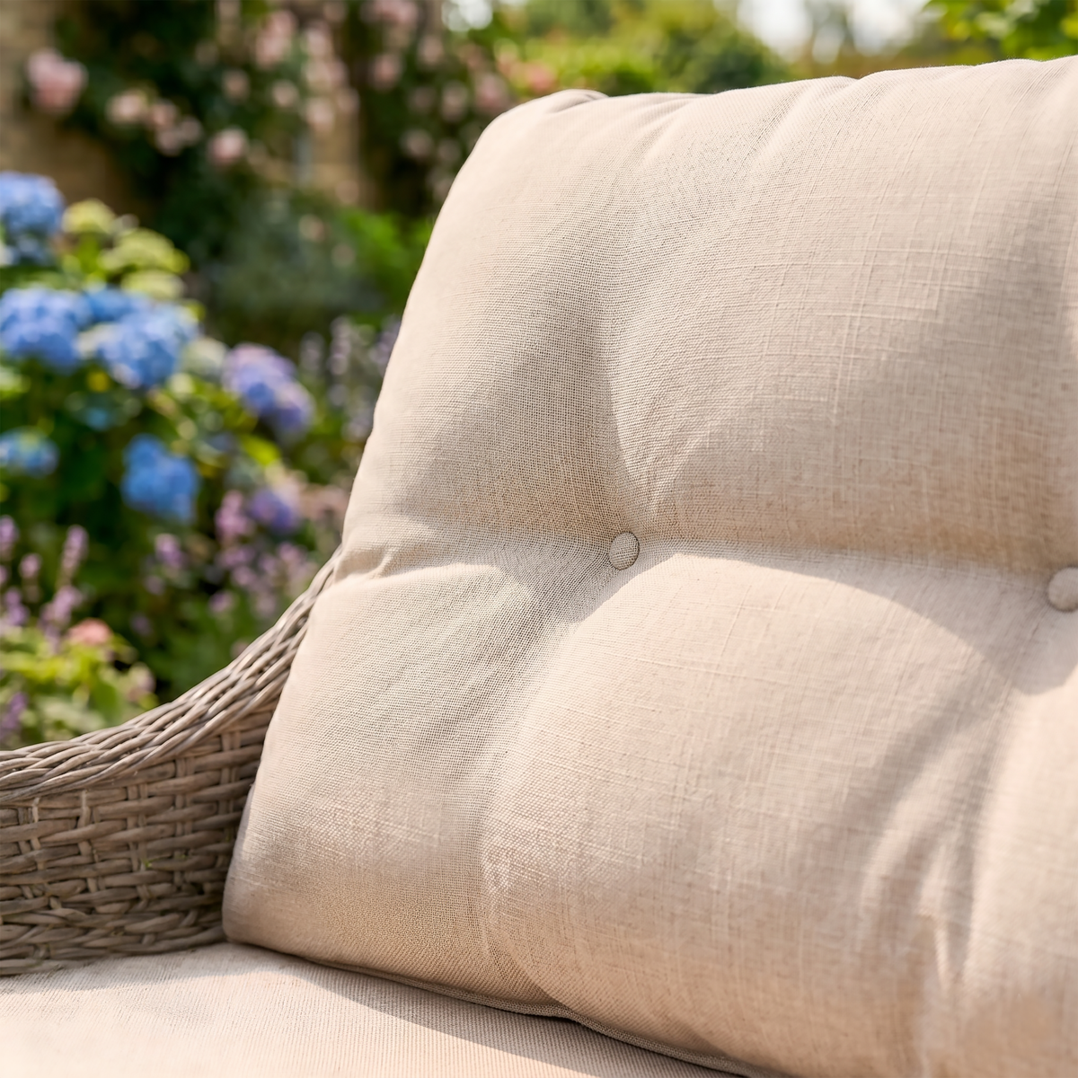 Dellonda DG70 Chester Rattan Wicker Outdoor 2-Seater Sofa - additional view 2