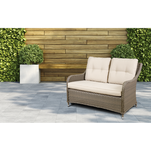 Dellonda DG70 Chester Rattan Wicker Outdoor 2-Seater Sofa - additional view 6