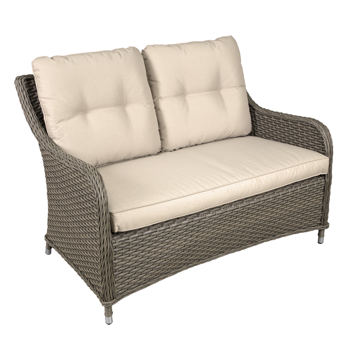 Dellonda DG70 Chester Rattan Wicker Outdoor 2-Seater Sofa