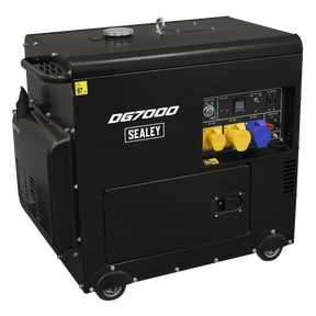 Sealey DG7000 7000W Diesel Generator 4-Stroke Engine 110/230V