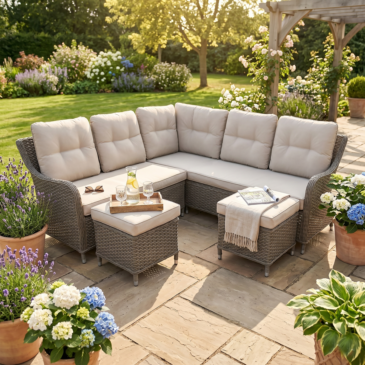 Dellonda DG72 Chester Rattan Wicker Outdoor Furniture - additional view 2