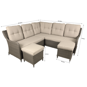 Dellonda DG72 Chester Rattan Wicker Outdoor Furniture - additional view 10