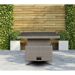 Dellonda DG73 Chester Rattan Wicker Adjustable-Height Outdoor Dining Table - additional view 7