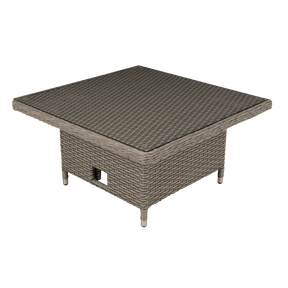 Dellonda DG73 Chester Rattan Wicker Adjustable-Height Outdoor Dining Table