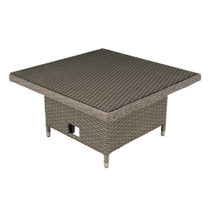 Dellonda DG73 Chester Rattan Wicker Adjustable-Height Outdoor Dining Table