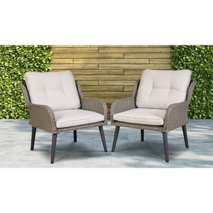 Dellonda DG79 Buxton Rattan Wicker Outdoor Chair Set 2pc - additional view 2