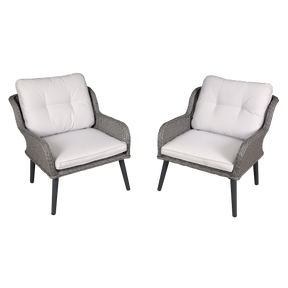 Dellonda DG79 Buxton Rattan Wicker Outdoor Chair Set 2pc