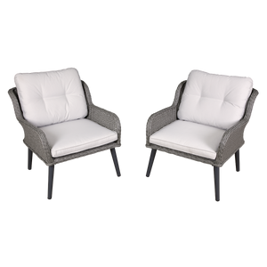 Dellonda DG79 Buxton Rattan Wicker Outdoor Chair Set 2pc