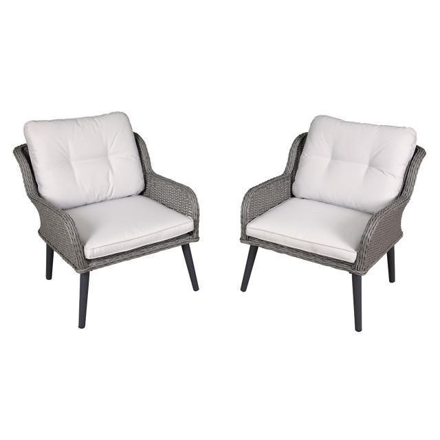 Dellonda DG79 Buxton Rattan Wicker Outdoor Chair Set 2pc