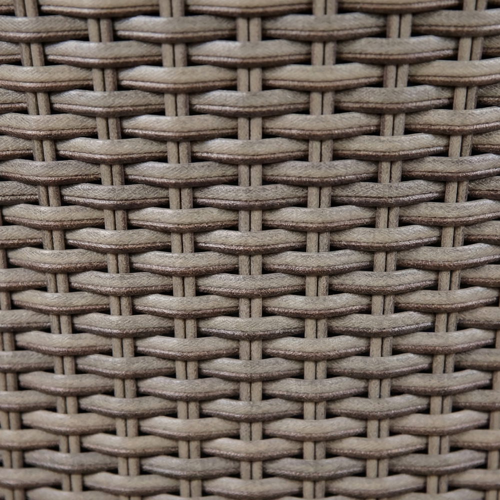 Dellonda DG84 Chester Rattan Wicker Outdoor Dining Set with Tempered Glass Tabletop 5pc - additional view 6