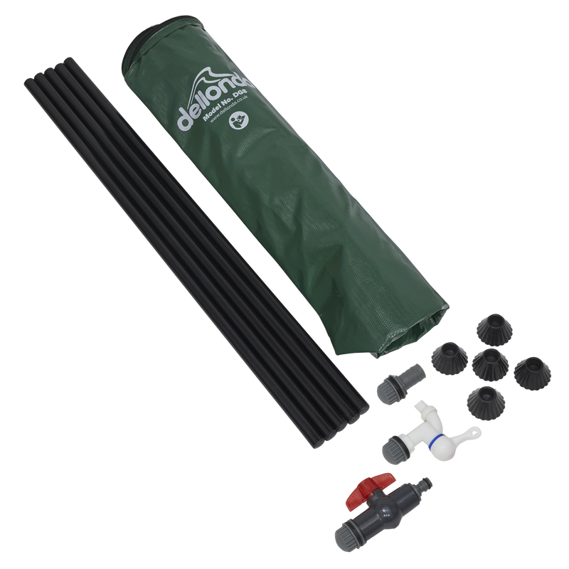 Dellonda DG8 Collapsible PVC Garden Water Butt with Zipped Lid & Drain Tap 100L - additional view 4
