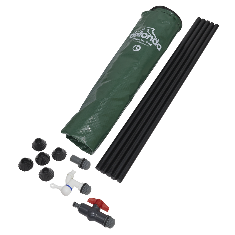 Dellonda DG8 Collapsible PVC Garden Water Butt with Zipped Lid & Drain Tap 100L - additional view 5