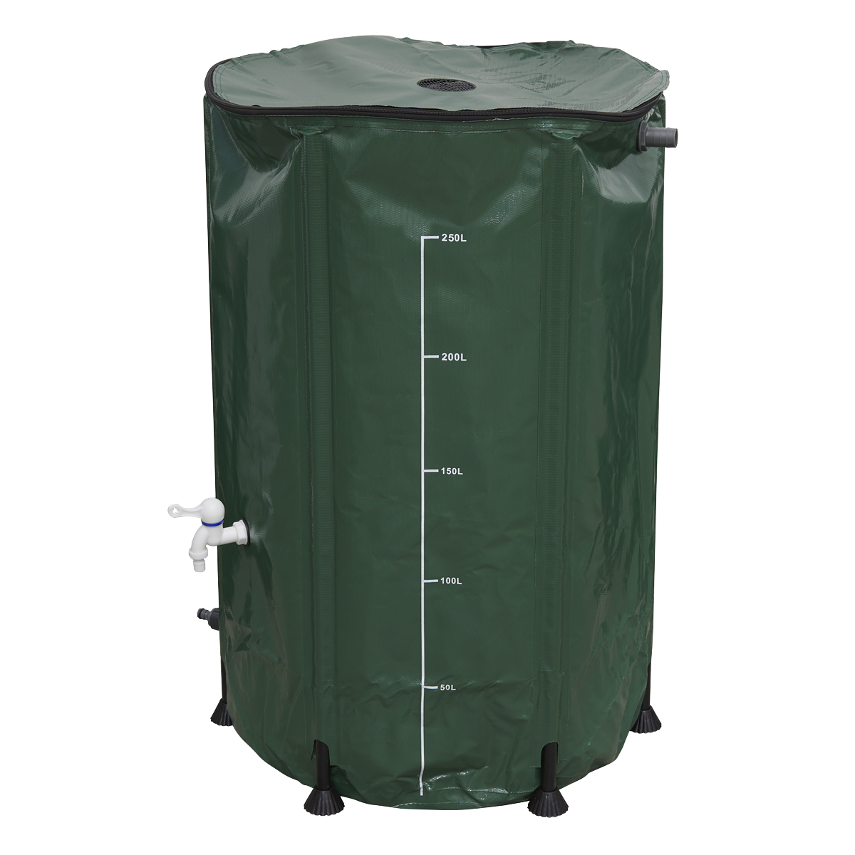 Dellonda DG9 Collapsible PVC Garden Water Butt with Zipped Lid & Drain Tap 250L - additional view 10