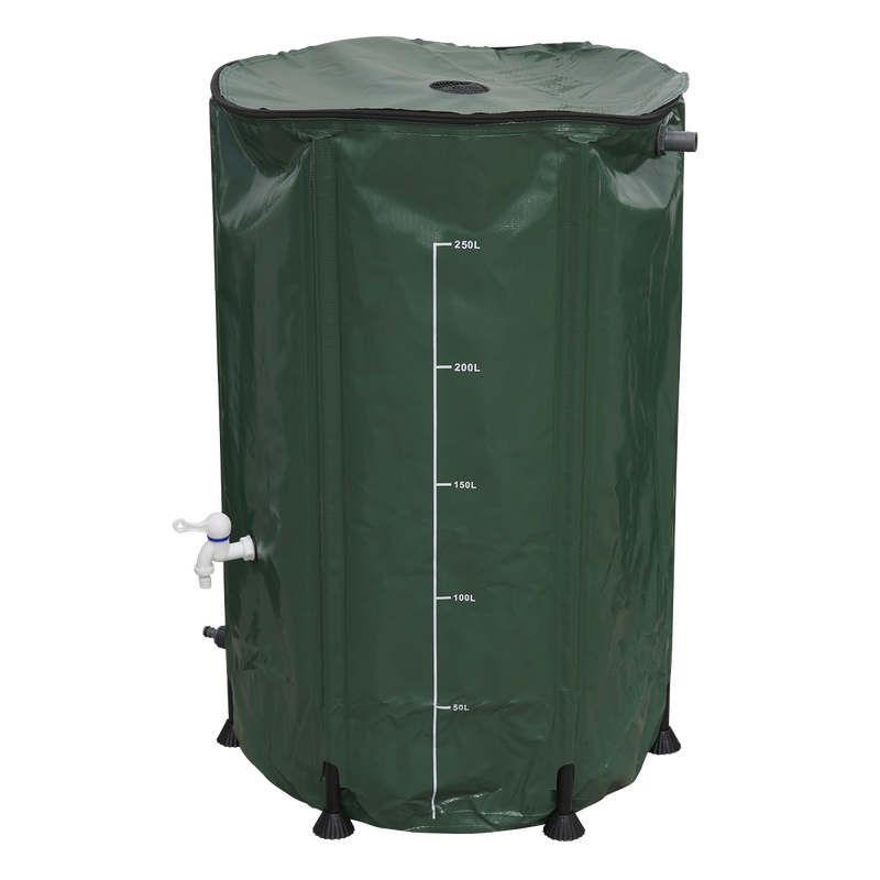 Dellonda DG9 Collapsible PVC Garden Water Butt with Zipped Lid & Drain Tap 250L - additional view 10