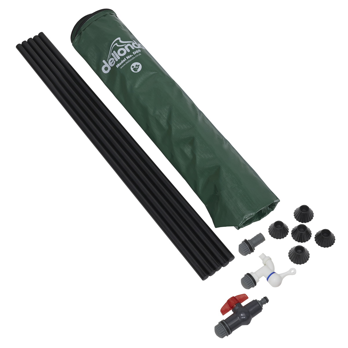 Dellonda DG9 Collapsible PVC Garden Water Butt with Zipped Lid & Drain Tap 250L - additional view 11