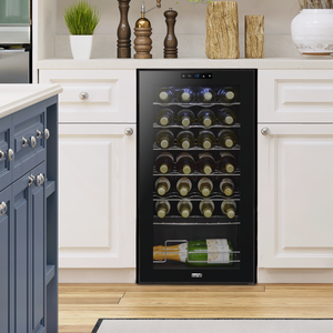 Baridi DH10 28 Bottle Wine Fridge with Digital Touchscreen Controls & LED Light - Black - additional view 5