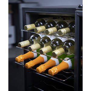 Baridi DH10 28 Bottle Wine Fridge with Digital Touchscreen Controls & LED Light - Black - additional view 3