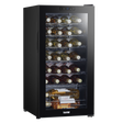 Baridi DH10 28 Bottle Wine Fridge with Digital Touchscreen Controls & LED Light - Black