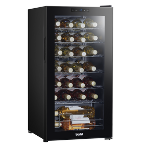 Baridi DH10 28 Bottle Wine Fridge with Digital Touchscreen Controls & LED Light - Black