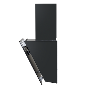 Baridi DH105 Angled Chimney Cooker Hood with Touch Controls & Carbon Filters 60cm - Black Glass - additional view 2