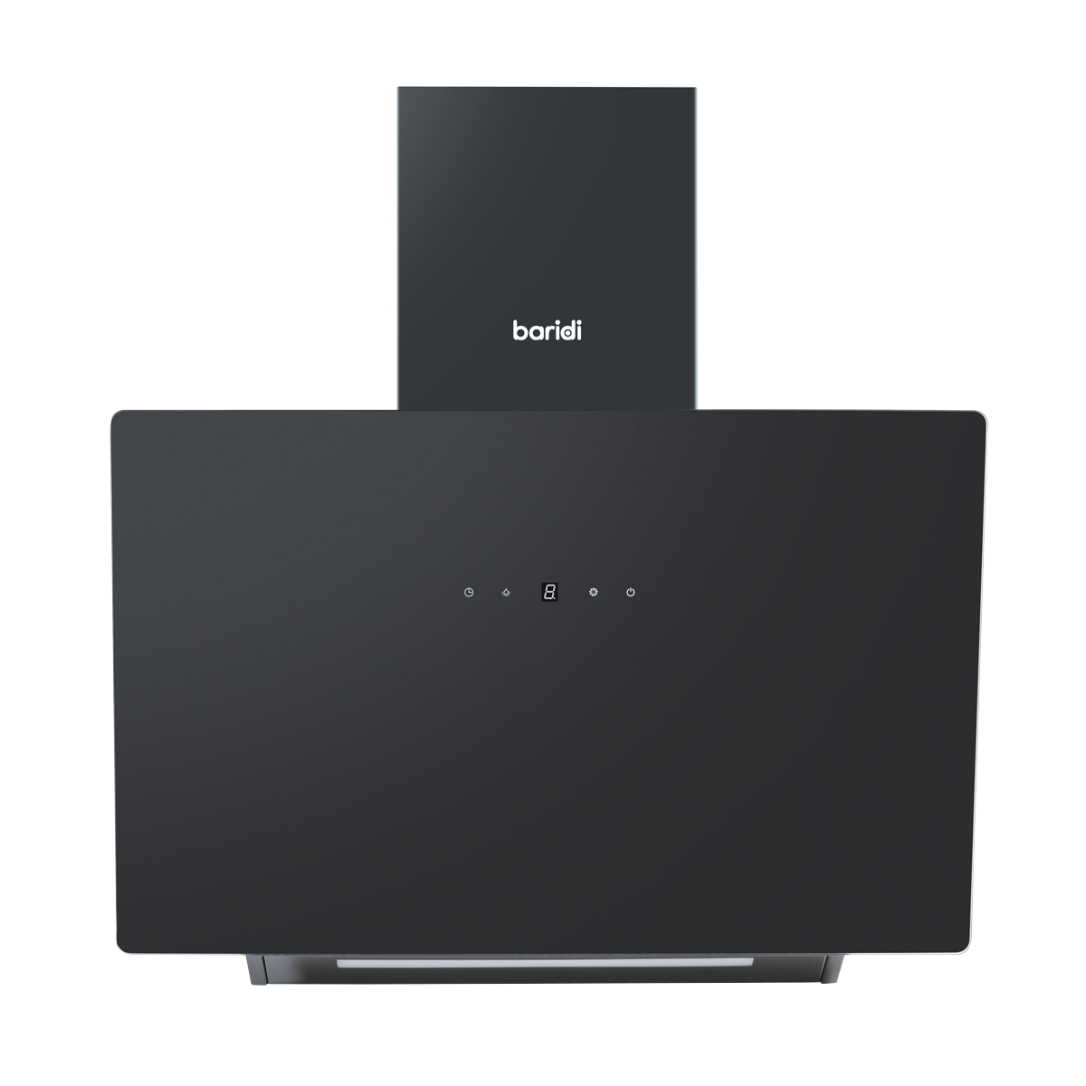 Baridi DH105 Angled Chimney Cooker Hood with Touch Controls & Carbon Filters 60cm - Black Glass - additional view 13