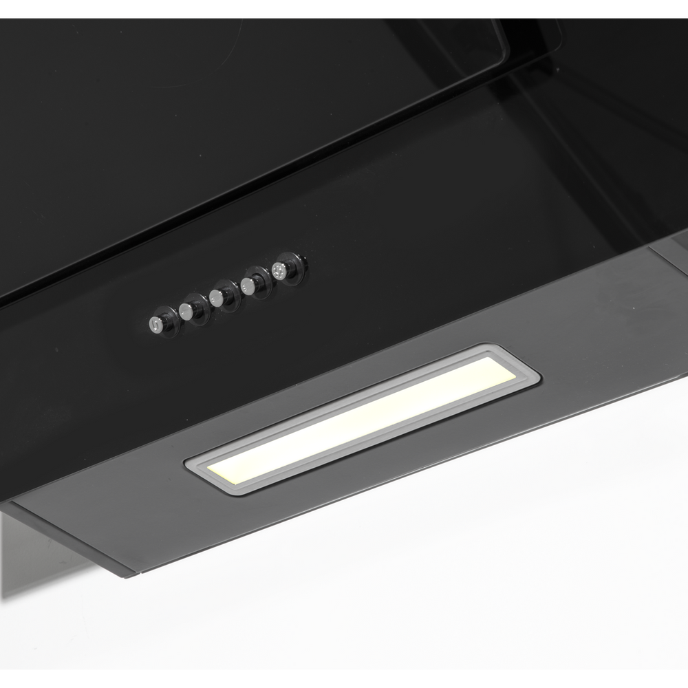 Baridi DH106 Angled Chimney Cooker Hood with Carbon Filters & LED Lamp 90cm, Energy Class A - Black Glass - additional view 8