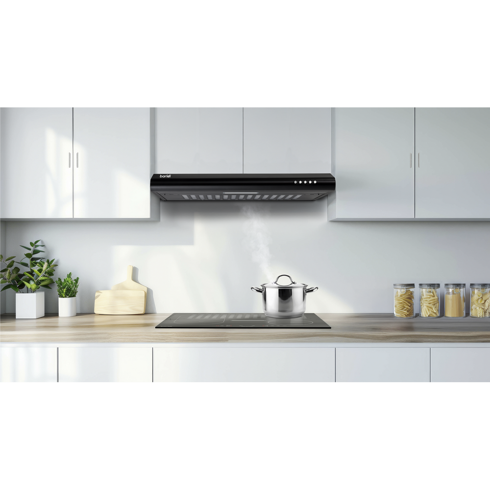 Baridi DH107 Visor Cooker Hood Extractor Fan 60cm - Black - additional view 4