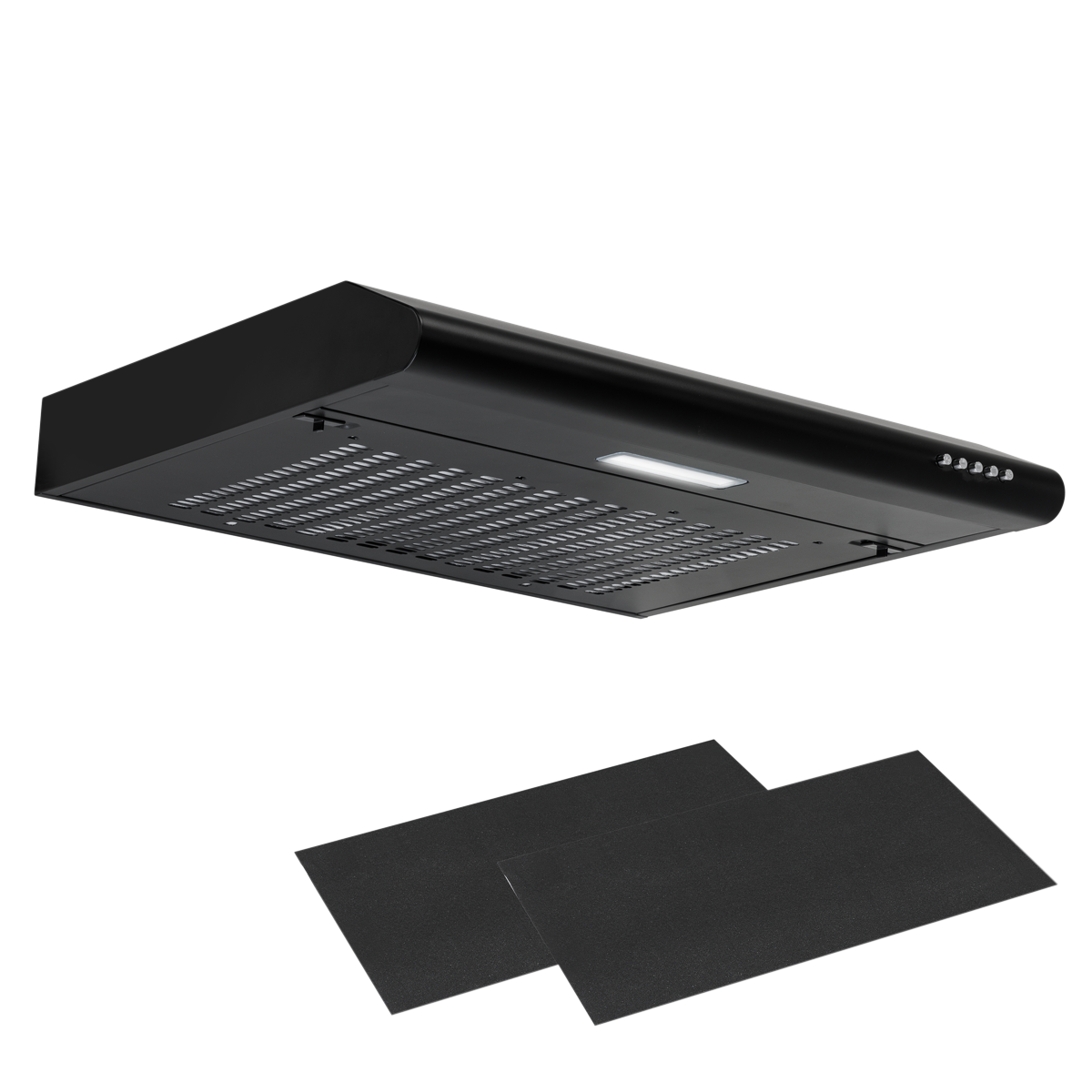 Baridi DH107 Visor Cooker Hood Extractor Fan 60cm - Black - additional view 7