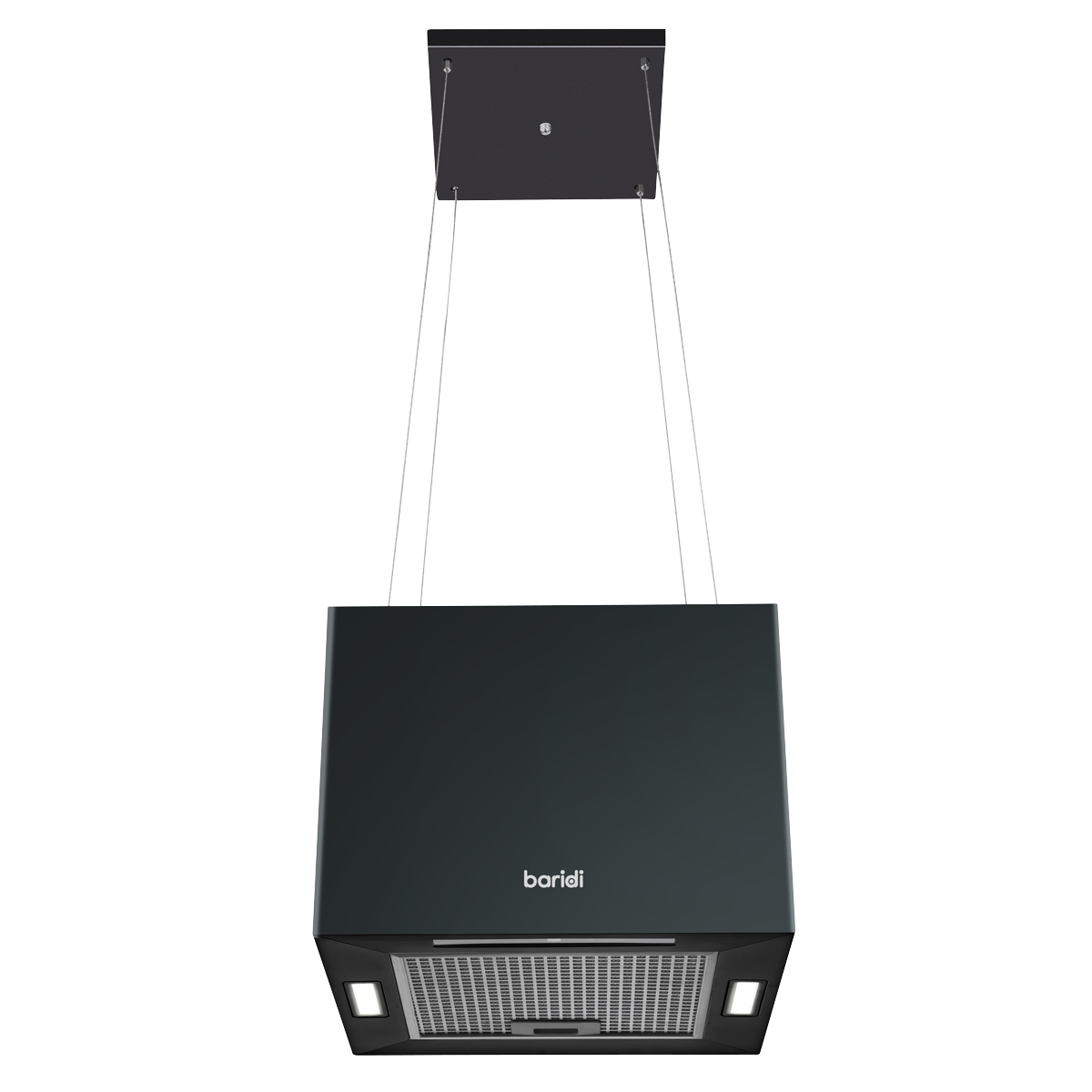 Baridi DH109 Square Island Cooker Hood 40cm - Black - additional view 15
