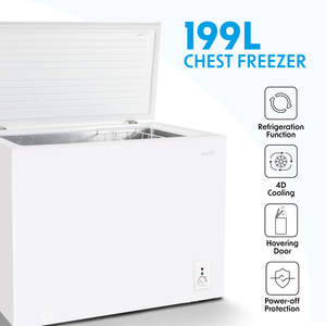 Baridi DH111 Freestanding Chest Freezer 199L Capacity - White - additional view 14