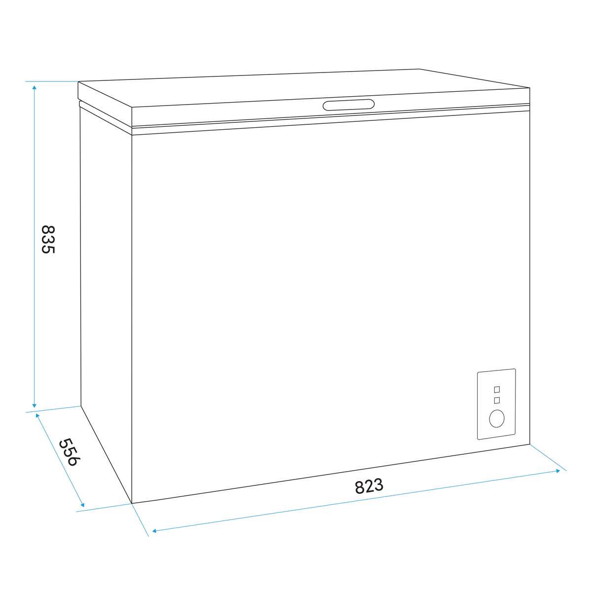 Baridi DH111 Freestanding Chest Freezer 199L Capacity - White - additional view 13