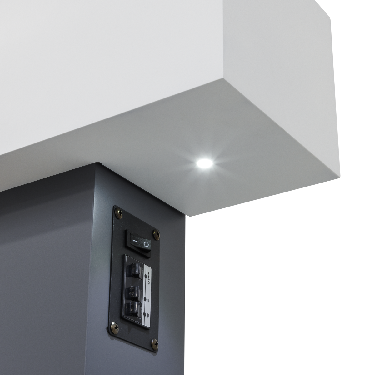 Baridi DH112 Wall Mounting Electric Fireplace with LED Flame Effect 52" - Grey - additional view 8