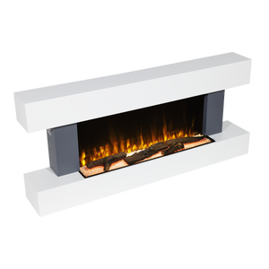 Baridi DH112 Wall Mounting Electric Fireplace with LED Flame Effect 52" - Grey - additional view 5