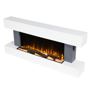 Baridi DH112 Wall Mounting Electric Fireplace with LED Flame Effect 52" - Grey - additional view 6