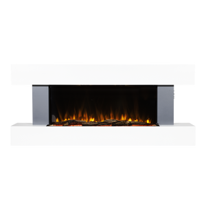 Baridi DH112 Wall Mounting Electric Fireplace with LED Flame Effect 52" - Grey - additional view 3